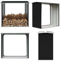 Abri de stockage à bois Acier galvanisé 172x91x154cm Anthracite - abri de stockage de bois - abris de stockage de bois - Home & Living
