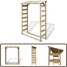 Vidaxl - Abri de stockage du bois de chauffage 150x44x176 cm Pin imprégné - Abri à Bûches - Rangement Bois - Hangar Bois - Stockager Bois - Abris De