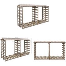 Vidaxl - Abri de stockage du bois de chauffage 300x90x176cm Pin imprégné - Abri à Bûches - Rangement Bois - Abri Bois - Stockager Bois - Coffre à