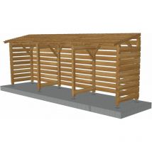Jardinatoire - Abri Fumeurs 6m - Couvert - Cl3 Marron