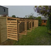 Jardinatoire - Abri Jardin 10m - Couvert - Cl3 Marron