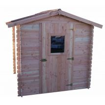 Foresta - Abri de jardin Habrita DU2020.02N 3,24m2 en douglas massif 28mm toit double pente