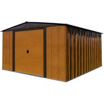 Abri De Jardin En Métal Woodlake 108 – Tôle D'Acier Galvanisée – Double Porte Coulissante – Résistant À La Rouille – 242x313x185 Cm – Spacemaker