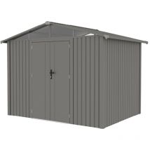 Gardiun - Abri métallique Grunewald 7 m2 Extérieur 304x232x228 cm Acier avec Fenêtre Latérale et Double Porte 106x178 cm