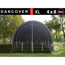 Dancover - Abri pour bétail 4x8x3,15m, pvc, Vert