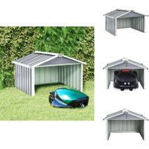 Abri pour robot de jardin 92x97x63 cm Acier galvanisé Gris - Abri Robot Tondeuse - Abri Jardin - Abri Tondeuse Robotique - Abri Pour Robot Coupe