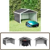 Abri pour robot de jardin 92x97x63cm Acier galvanisé Anthracite - Abri Robot Tondeuse - Abri Jardin - Abri Tondeuse Automatique - Abri Pour Robot