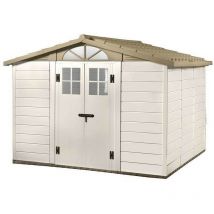 Habrita - Foresta - Abri de jardin pvc 6,82 m2 toit double pente - evo 280