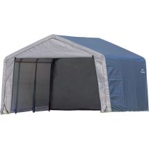 Acier feuille garage tente 13,7m² gris 370x370x260 - Shelterlogic