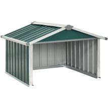 Abri tondeuse robot de jardin 92 x 97 x 63 cm acier galvanisé vert