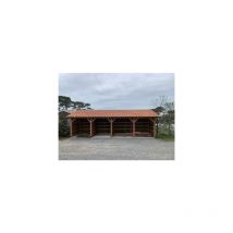 Abri Une Pente, 400cmx1150cm, Bois douglas Français, Carport, Auvent, Abri voiture