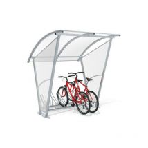 Azura Home Design - Abri vélo avec parois latérales świt pour 5 vélos - 210cm - Fixation: à visser