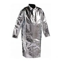 Jutec - Abrigo con cuello alzado talla 58 plata