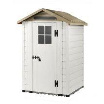 Garofalo - Abris en Résine Tuscany Evo 120 Blanc/Beige 144x137x214 cm - Beige