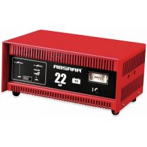 ABSAAR Batterie-Ladegerät 12V 22A – Starthilfe 180A – für Blei-Säure und AGM Batterien – 230V 50Hz – 8,76 kg – 270x370x185 mm