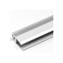 Auer - Abschlussprofil / Abschlussleiste Laminat 'Trenton', Höhe 7 - 17 mm, 24 mm breit, 3-teilig, Aluminium eloxiert, gebohrt, Flex-goldfarbig-900