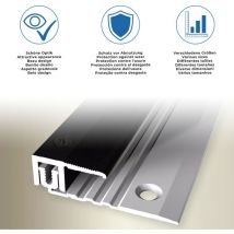 Abschlussprofil / Abschlussleiste 'Maryville', 4,5 mm Einfasshöhe, Aluminium eloxiert, gebohrt-goldfarbig-900-selbstklebend