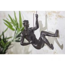 Abseiling Man Ornament Hanging Wall Art Unique Climbing Man Decorative Sculpture