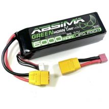 Absima - Batteria ricaricabile LiPo 11.1 v 6000 mAh Numero di celle: 3 50 c Stick XT90