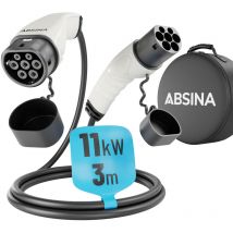 Ladekabel für Elektroautos - 11kW Anschlussart: Typ 2 - Absina
