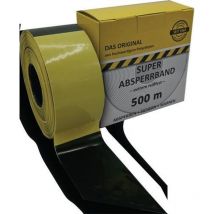 Absperrband 500 m-Rolle gelb/schwarz geblockt