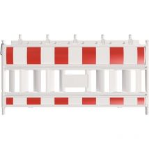 Absperrschrankengitter retroreflektierend Folie Typ RA2/B HDPE L.2100mm SCHAKE