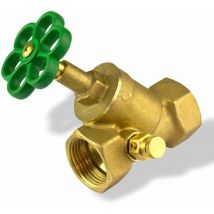 Messing Absperrventil DN25 1 Zoll Schrägsitzventil Absperrhahn