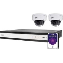 Performance Line 4-Kanal PoE Set TVVR36422D Ethernet IP-Set pour caméra de surveillance4 canauxavec 2 caméras1920 x 1080 pixels X951382 - Abus