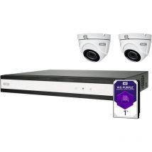 Performance Line TVVR33622D analogique, ahd Set pour caméra de surveillance 6 canaux avec 2 caméras 1920 x 1080 pi - Abus