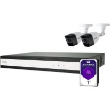 Performance Line TVVR33622T analogique, ahd Set pour caméra de surveillance 6 canaux avec 2 caméras 1920 x 1080 pixels 1 tb X983412 - Abus