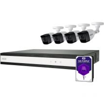 ABUS Performance Line TVVR33842T analogique, AHD Set pour caméra de surveillance 8 canaux avec 4 caméras 2560 x 1940 pixels 1 TB X983882