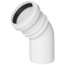 CERTUS Abwasserbogen 40 mm 45 Grad Winkel Polypropylen Beständig gegen Chemikalien hohe Temperaturen