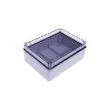Abzweigdose rechteckig und transparenter Deckel mit schrauben 150x110x70mm mit glatte wände IP56 Faeg FG13525