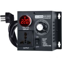 Basetbl - Ac 220V 4000W Compact Controller Variable Tension Vitesse Portable Temperature Lumiere Tension Adjuatable Dimmer