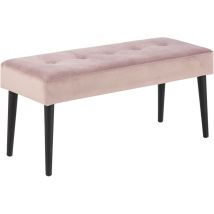 Ac Design Furniture Gloria Bench Tissu Rouge L 38 X L 95 X H 45 Cm
