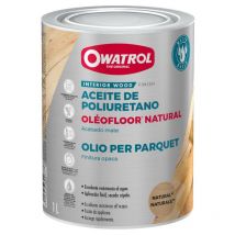 Owatrol - Acabado aceite mate base agua de alto rendimiento oléofloor natural Incoloro (owp11) 1 litro