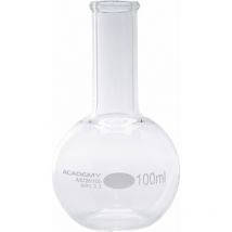 Academy Boiling Glass Flask Flat Bottom 100ml Pack of 12