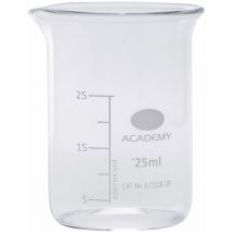 Low Form Beaker 25ml Pack of 12 - Academy