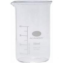 Academy Tall Form Glass Beaker With Spout 50ml Pack of 12