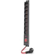 Acar W2451 Steckdosenleiste Schwarz 8 Steckdosen 16a Mit Led