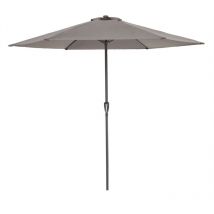Parasol rond à canne en aluminium - 300 cm de diamètre Parasol - Taupe - Acaza