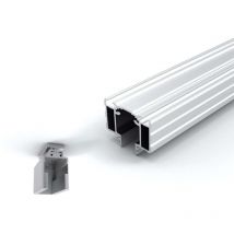 Argenta - Guía Techo Invisible Proslide 2m Primer - proslide - Guía empotrable para puertas correderas hasta 100 Kg.