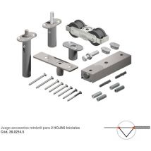 Saheco - Acc. SF-A128D Para 3a y 4a Puerta - star fold xl - Jgo. de accesorios para puertas correderas plegables hasta 6 hojas de máx. 125 Kg. Sin