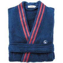 Accappatoio blu navy l/xl 320GSM 100% cotone tinta unita con logo ricamato El Ganso