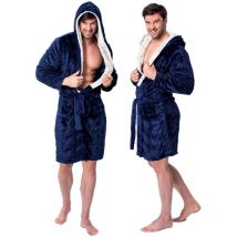 Accappatoio jordan powder navy - ecru men l