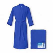 Accappatoio Nido Ape bee in Puro cotone con Cappuccio da Adulto bluette l