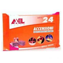 Axel - Accendifuoco 24 cubetti tavoletta barbecue griglia campeggio fornello
