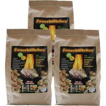 Raiffeisen-waren - Accendino per caminetto RaiffeisenWaren, accendifuoco, palle di fuoco 12,0 kg (accendino ecologico, realizzato con prodotti