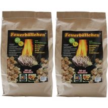 Accendino per camino RaiffeisenWaren, accendifuoco, palle di fuoco 8,0 kg (accendino ecologico, realizzato con prodotti naturali - cera, legno
