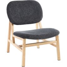 Wahson Office Chairs - Accent Chair in Chenille Fabric Seat Padded Occasional Leisure Chair in Wood Frame for Bedroom Living Room Cafe, Gray, Wahson